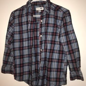 Blue and pink flannel